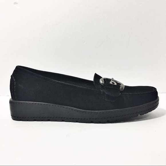 Stuart Weitzman Suede Schooldays Platform Loafers - Picture 1 of 7